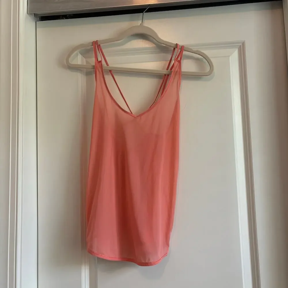 Lululemon Such A Cinch Tank Light Coral Mesh M‎ Flowy Athletic Athleisure